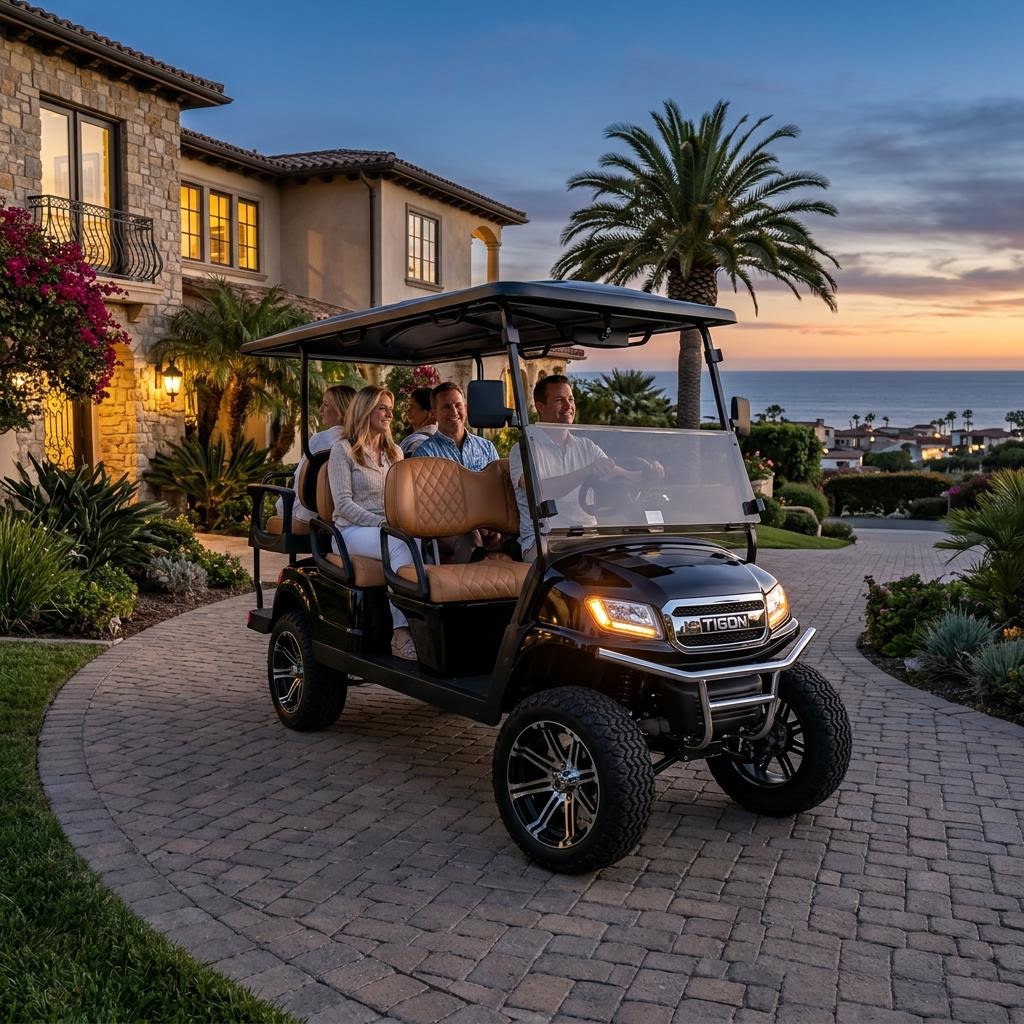 Lifestyle Choice Custom Golf Cart Designs — Lifted Golf Cart by Custom Golf Cart Designs