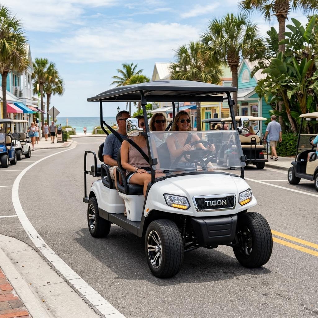 Street Safety Champion Custom Golf Cart Designs — Street Legal Golf Cart by Custom Golf Cart Designs